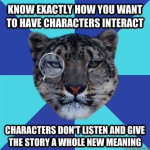 writing characters